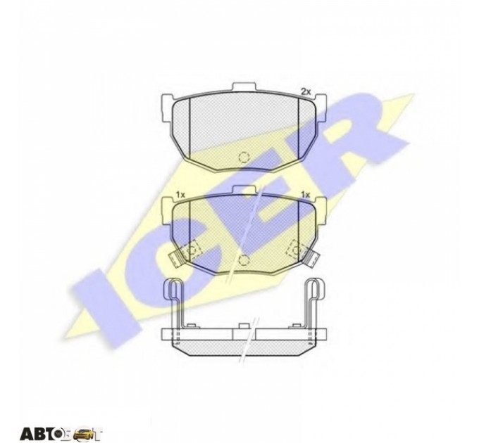Тормозные колодки ICER 181144, цена: 722 грн.