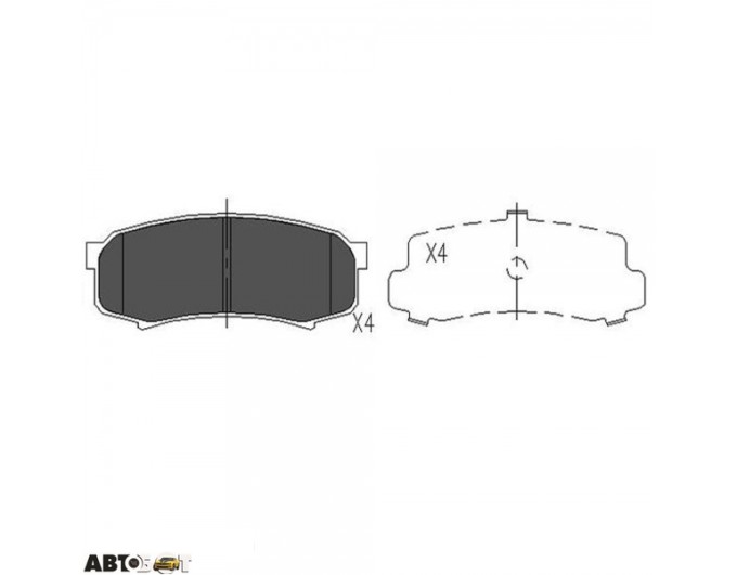 Гальмівні колодки KAVO PARTS KBP-9007, ціна: 1 224 грн.