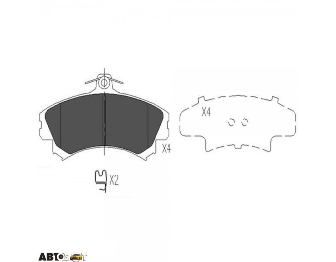 Гальмівні колодки KAVO PARTS KBP-5507, ціна: 1 630 грн.