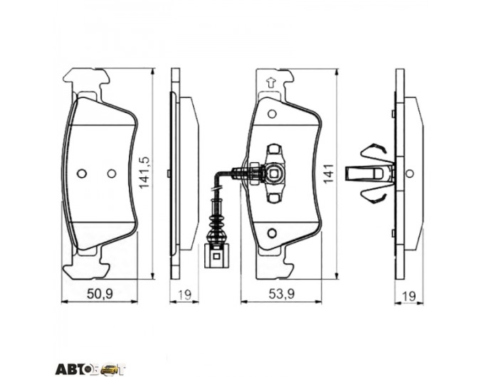 Гальмівні колодки Bosch 0 986 495 115, ціна: 2 285 грн.