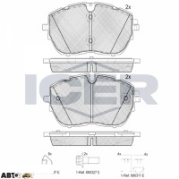 Тормозные колодки ICER 182227