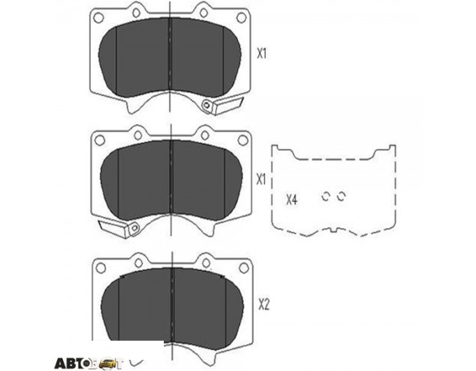 Тормозные колодки KAVO PARTS KBP-9020, цена: 1 882 грн.