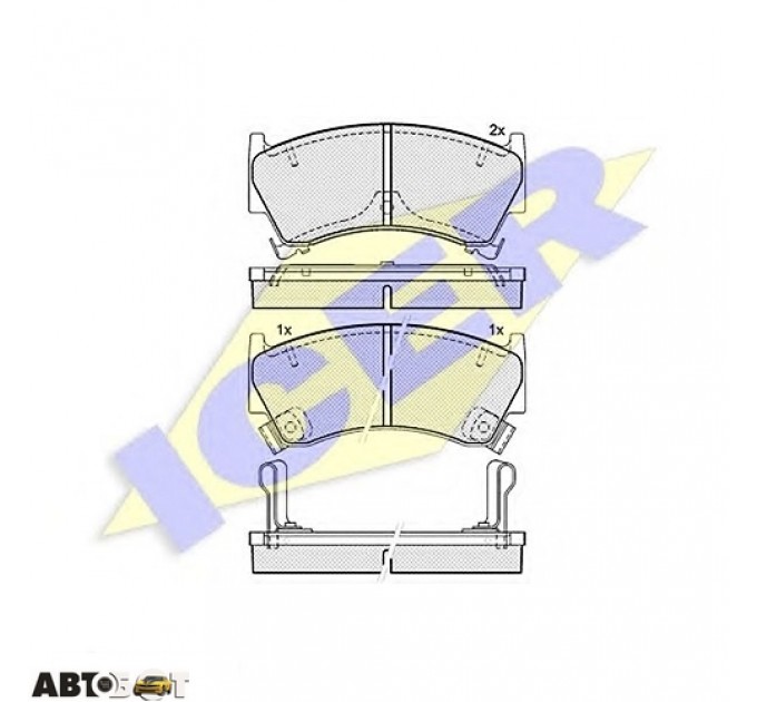 Тормозные колодки ICER 181153, цена: 1 131 грн.