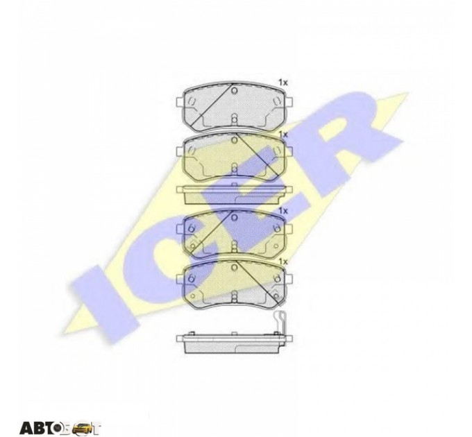 Тормозные колодки ICER 181710, цена: 850 грн.