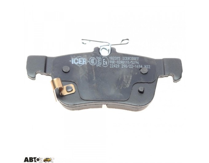 Гальмівні колодки ICER 182315, ціна: 2 555 грн.