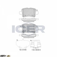 Гальмівні колодки ICER 182326