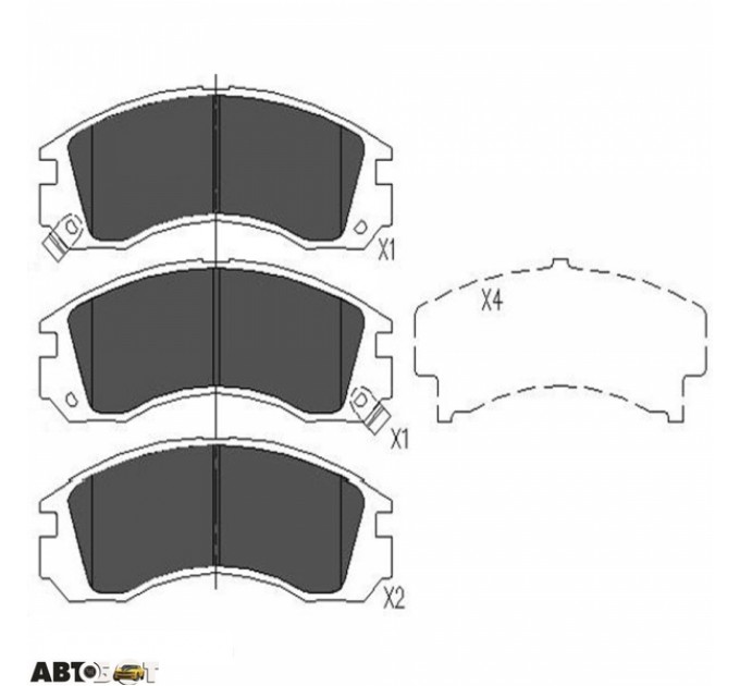 Тормозные колодки KAVO PARTS KBP-5503, цена: 943 грн.