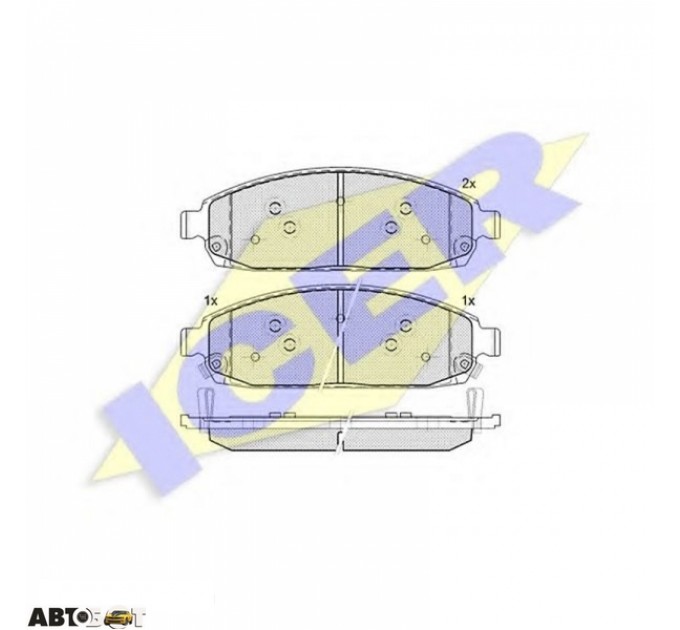 Тормозные колодки ICER 181713, цена: 1 955 грн.