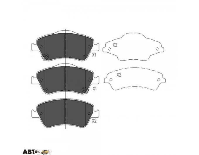 Тормозные колодки KAVO PARTS KBP-9027, цена: 1 801 грн.