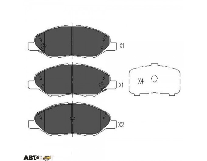 Тормозные колодки KAVO PARTS KBP-6578, цена: 1 391 грн.