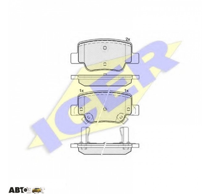 Тормозные колодки ICER 181945, цена: 1 575 грн.