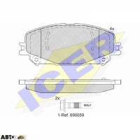 Тормозные колодки ICER 182304