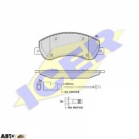 Гальмівні колодки ICER 141793