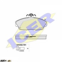 Гальмівні колодки ICER 141232701