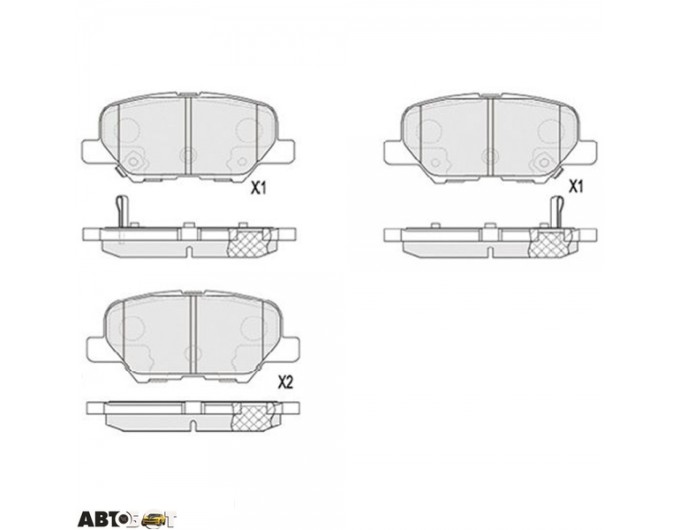 Тормозные колодки KAVO PARTS KBP-5551, цена: 1 242 грн.