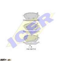 Гальмівні колодки ICER 182212