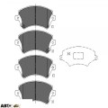 Тормозные колодки KAVO PARTS KBP-9087, цена: 1 987 грн.