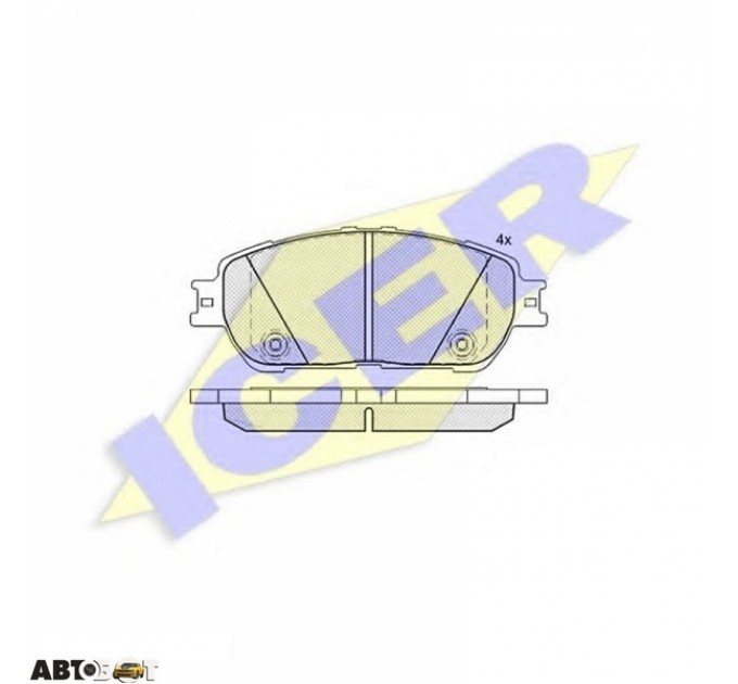 Тормозные колодки ICER 181690, цена: 1 455 грн.