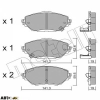 Гальмівні колодки METELLI 22-1088-0