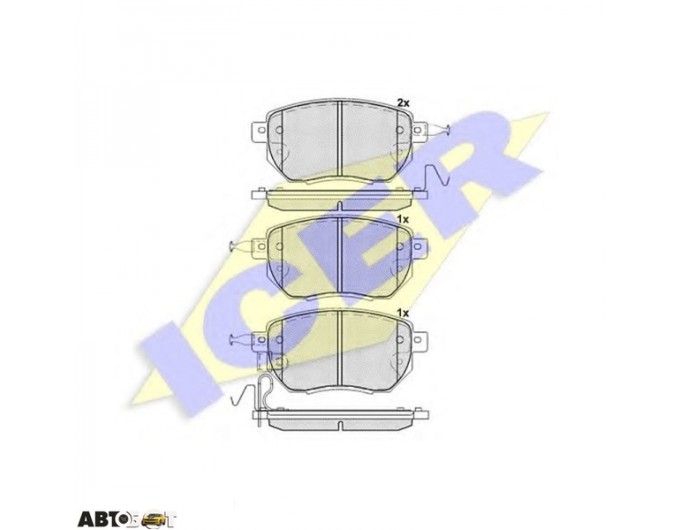 Тормозные колодки ICER 181696, цена: 2 691 грн.
