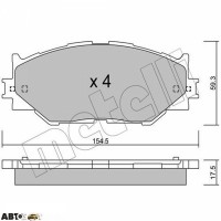 Гальмівні колодки METELLI 22-0760-0