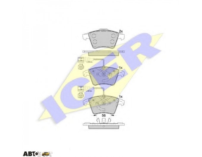 Гальмівні колодки ICER 181777, ціна: 3 460 грн.