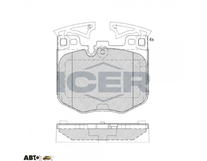 Гальмівні колодки ICER 182280, ціна: 5 380 грн.