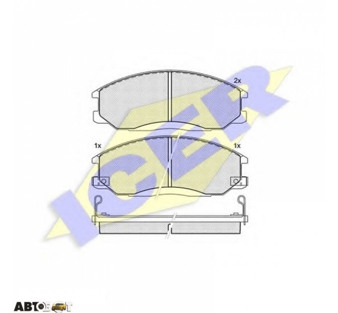 Тормозные колодки ICER 181372, цена: 1 106 грн.
