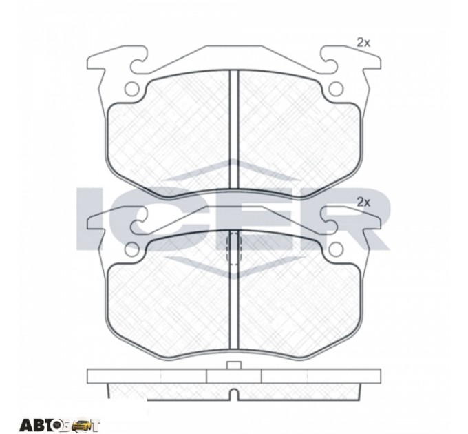 Тормозные колодки ICER 180649, цена: 688 грн.