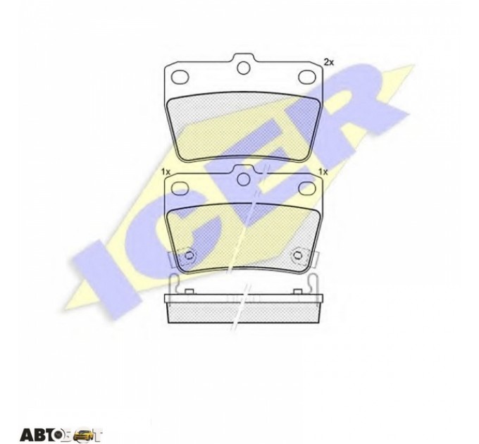 Тормозные колодки ICER 181520, цена: 921 грн.