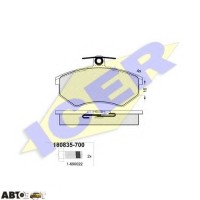 Гальмівні колодки ICER 180835700