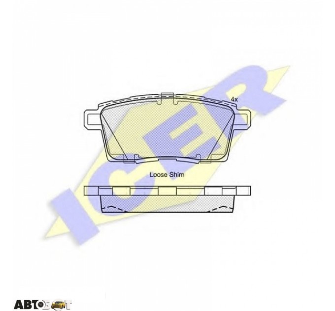 Тормозные колодки ICER 181963, цена: 1 568 грн.