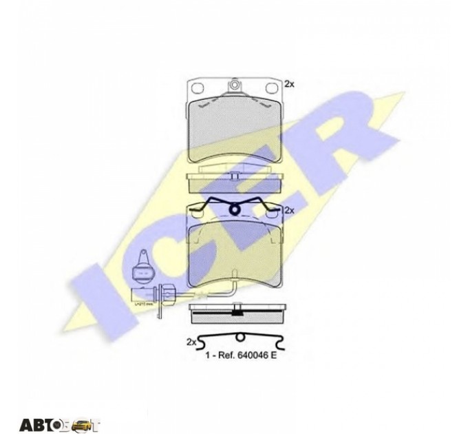 Тормозные колодки ICER 141321, цена: 1 465 грн.