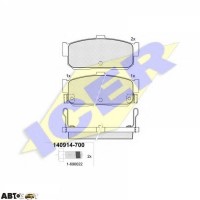 Гальмівні колодки ICER 140914700