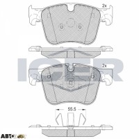 Тормозные колодки ICER 182166-203