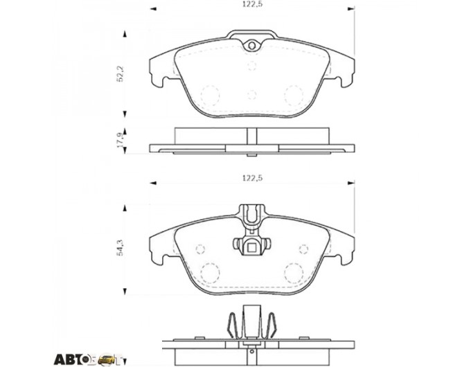 Тормозные колодки Bosch 0 986 494 162, цена: 2 437 грн.