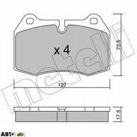 Гальмівні колодки METELLI 22-0645-0