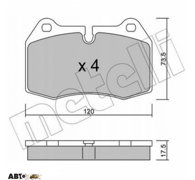 Тормозные колодки METELLI 22-0645-0, цена: 1 278 грн.