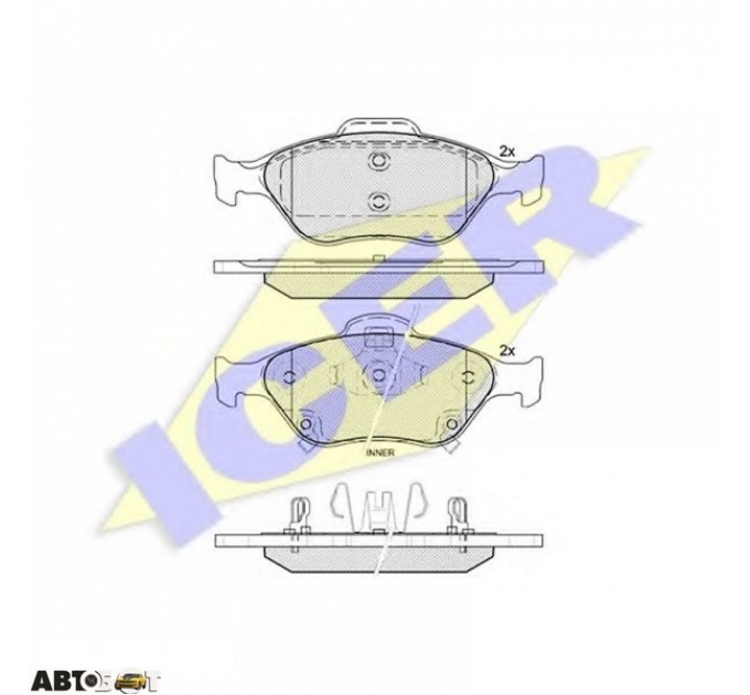 Тормозные колодки ICER 181877, цена: 2 005 грн.