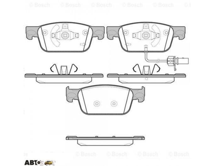 Тормозные колодки Bosch 0 986 424 433, цена: 2 806 грн.