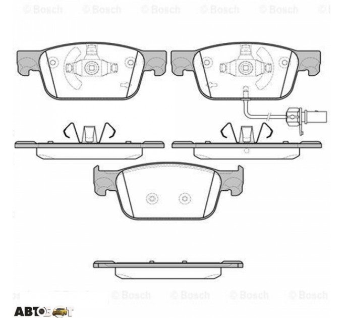 Тормозные колодки Bosch 0 986 424 433, цена: 1 528 грн.