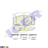 Гальмівні колодки ICER 180454