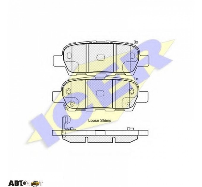 Тормозные колодки ICER 181838, цена: 1 246 грн.