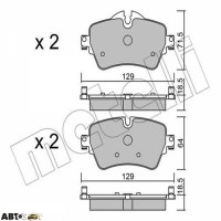 Тормозные колодки METELLI 22-1013-0