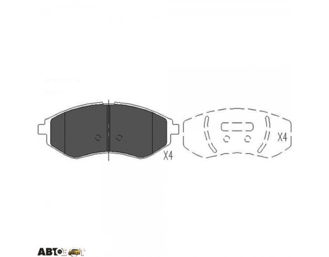 Тормозные колодки KAVO PARTS KBP-1003, цена: 1 591 грн.