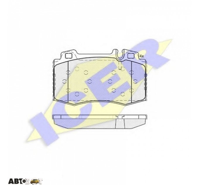Тормозные колодки ICER 181389, цена: 1 191 грн.