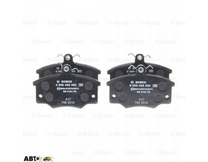 Тормозные колодки Bosch 0 986 468 380, цена: 1 398 грн.