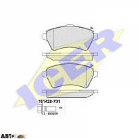 Тормозные колодки ICER 181428701