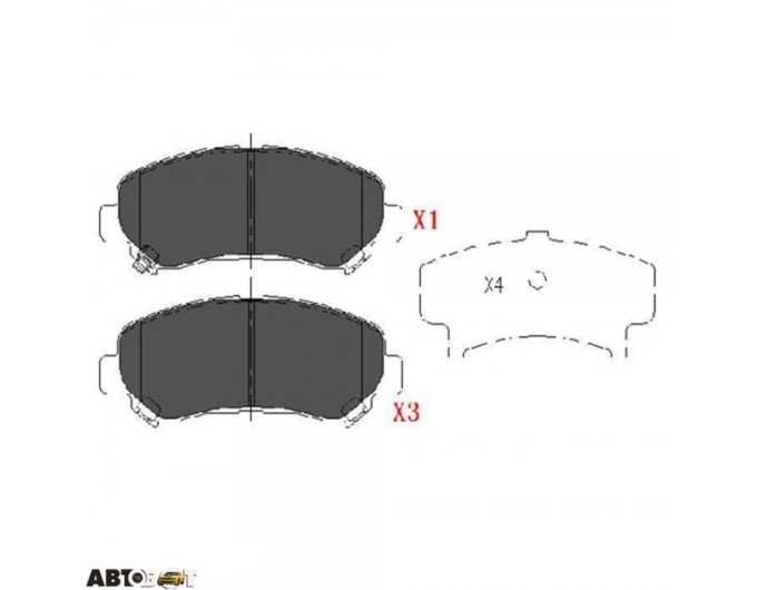 Тормозные колодки KAVO PARTS KBP-6519, цена: 1 825 грн.