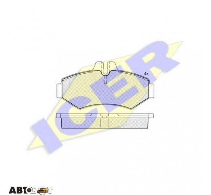 Тормозные колодки ICER 141289, цена: 1 011 грн.